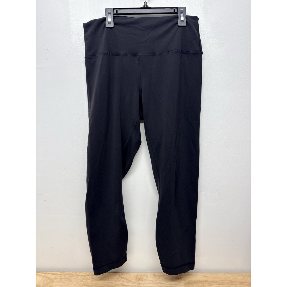 Lululemon Wunder Train High Rise Crop 23" Black Size 12 Leggings #69